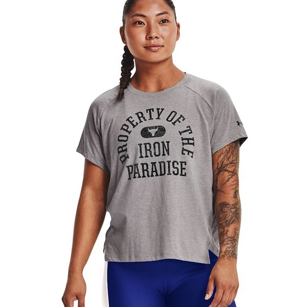 Áo Thun Tập Luyện Nữ Under Armour Project  Rock  PROPERTY OF SS 1365995-031