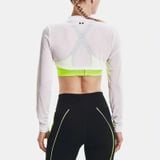 Áo Thun Tập luyện Nữ Under Armour Mesh Ls Crop Mock Q3best 1365997-100