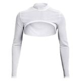 Áo Thun Tập luyện Nữ Under Armour Mesh Ls Crop Mock Q3best 1365997-100