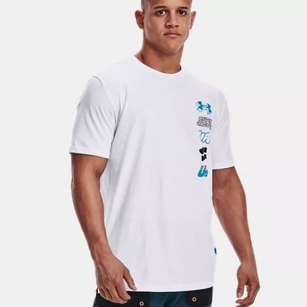 Áo Thun Tập luyện Nam Under Armour UA Multi Logo Scribble SS 1366420-100