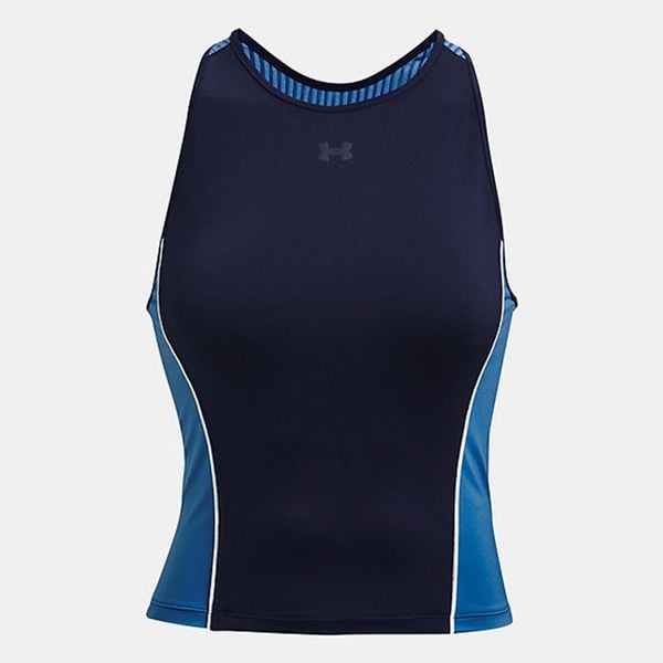 Áo Tanktop Tập Luyện Nữ Under Armour APP ARMOUR HEATGEAR TRAINING TANK W VICTORY BLUE/WHITE/MI 1369916-474