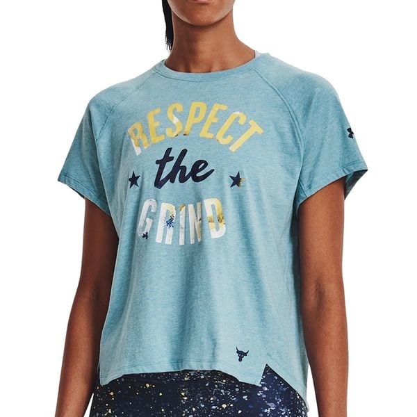 Áo Thun Tập luyện Nữ Under Armour UA Project Rock Respect SS 1369961-416