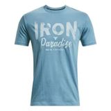 Áo Thun Tập luyện Nam Under Armour UA APP Pjt Rock Iron Paradise SS 1370483-416