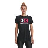 Áo Thun Tập luyện Nữ Under Armour UA APP Tech Twist Box LU SSC 1373046-001