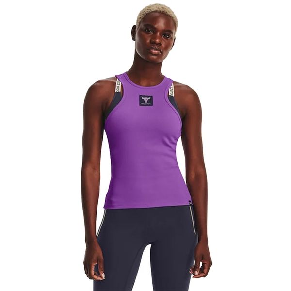 Áo Ba Lỗ Tập luyện Nữ Under Armour UA App Project Rock Training Tank W Lunar Purple/Summit Whit 1373587-580
