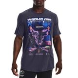 Áo Thun Tập luyện Nam Under Armour UA App Project Rock Training T-Shirt M Tempered Steel/White 1373747-558
