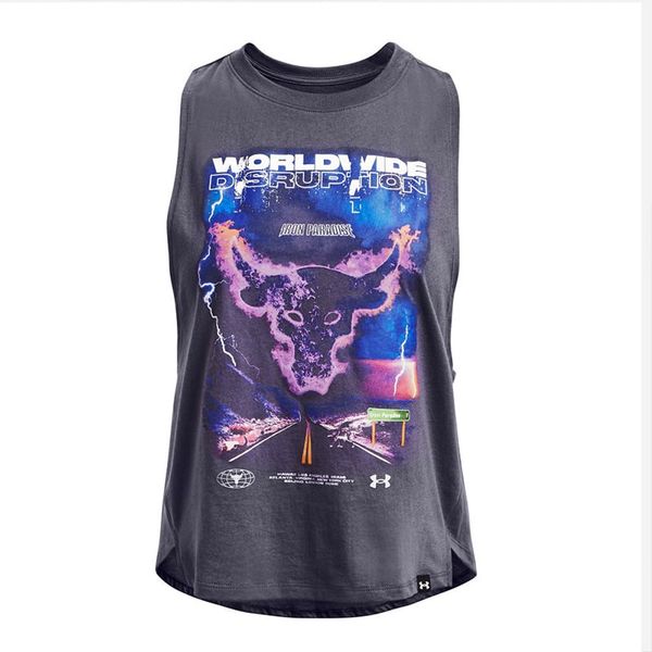 Áo Ba Lỗ Tập luyện Nữ Under Armour UA App Pjt Rock Worldwide Tank 1373775-558