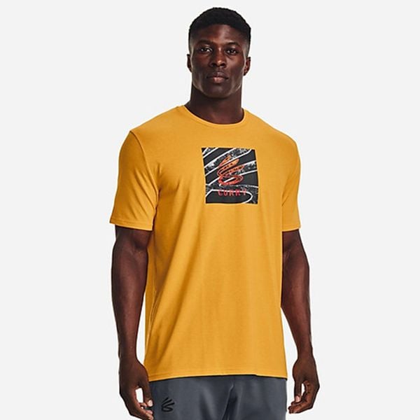 Áo Thun Bóng Rổ Nam Under Armour UA Curry Iron Box Logo SS 1374211-782
