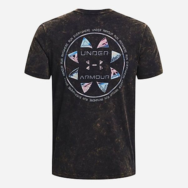 Áo Thun Chạy Bộ Nam Under Armour UA App Run Anywhere Running T-Shirt M Black/Reflective 1374228-001