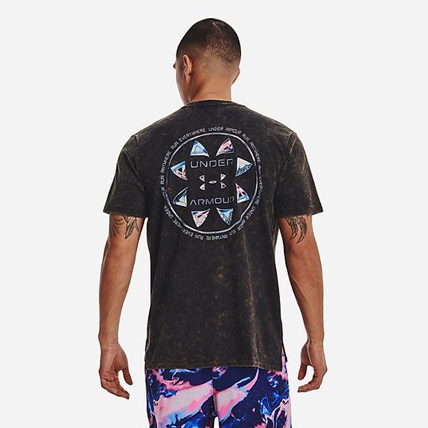 Áo Thun Chạy Bộ Nam Under Armour UA App Run Anywhere Running T-Shirt M Black/Reflective 1374228-001