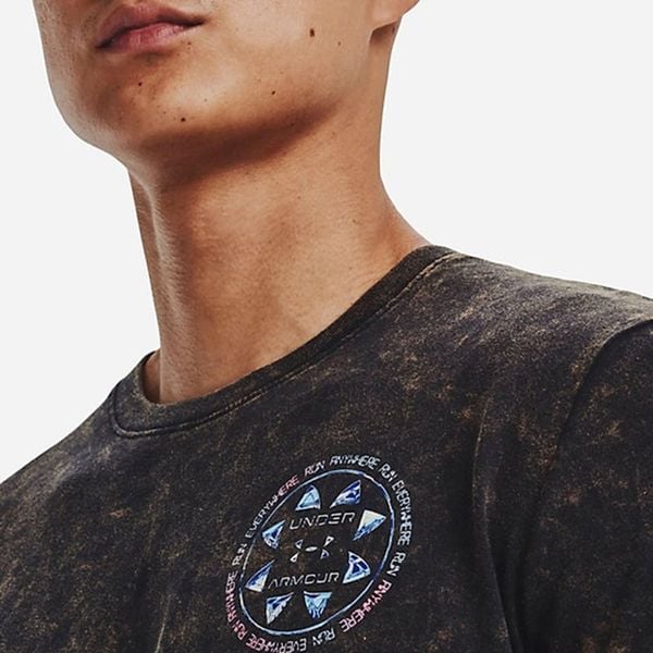 Áo Thun Chạy Bộ Nam Under Armour UA App Run Anywhere Running T-Shirt M Black/Reflective 1374228-001