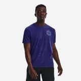 Áo Thun Chạy Bộ Nam Under Armour UA App Run Anywhere Running T-Shirt M Bauhaus Blue/Reflectiv 1374228-456