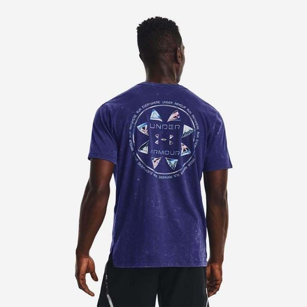 Áo Thun Chạy Bộ Nam Under Armour UA App Run Anywhere Running T-Shirt M Bauhaus Blue/Reflectiv 1374228-456