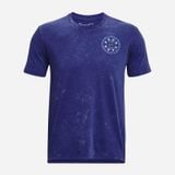 Áo Thun Chạy Bộ Nam Under Armour UA App Run Anywhere Running T-Shirt M Bauhaus Blue/Reflectiv 1374228-456