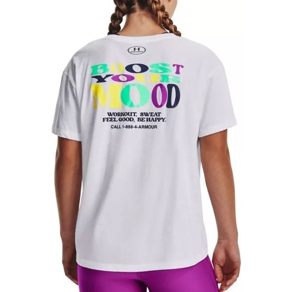 Áo Thun Tập luyện Nữ Under Armour UA BOOST YOUR MOOD SS 1375368-100