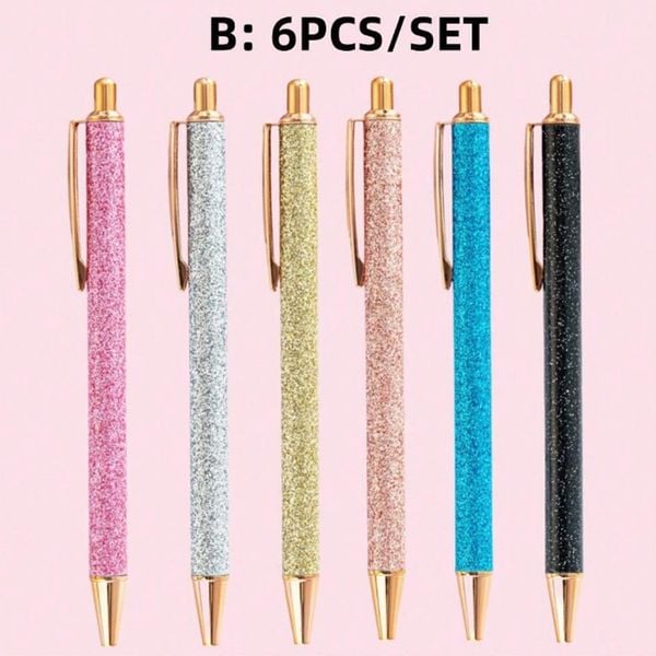 Combo 6 Bút Viết Kim Cương Mẫu BOO009