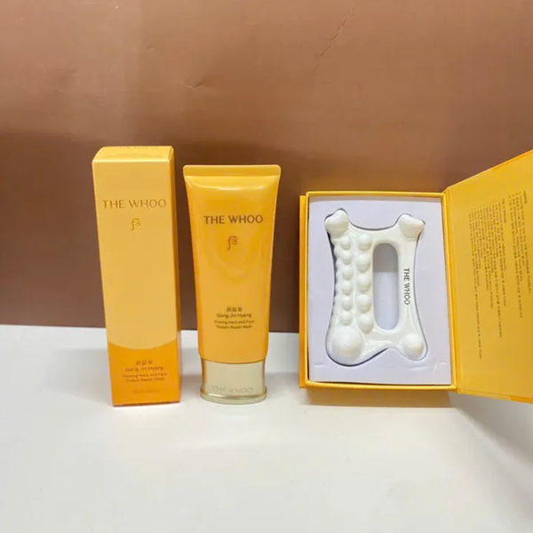 Mặt Nạ Ngủ Whoo Gongjinhyang Firming Neck and Face Protein Repair Mask 100ML Kèm cây lăn massage