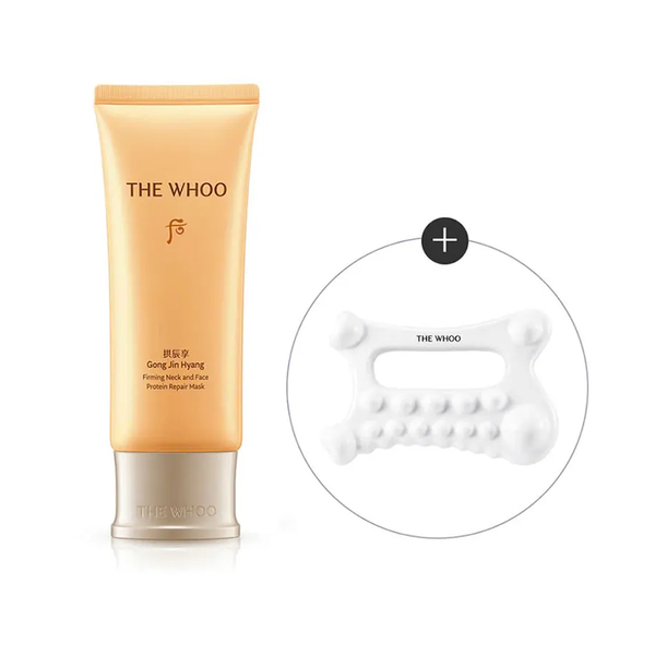 Mặt Nạ Ngủ Whoo Gongjinhyang Firming Neck and Face Protein Repair Mask 100ML Kèm cây lăn massage