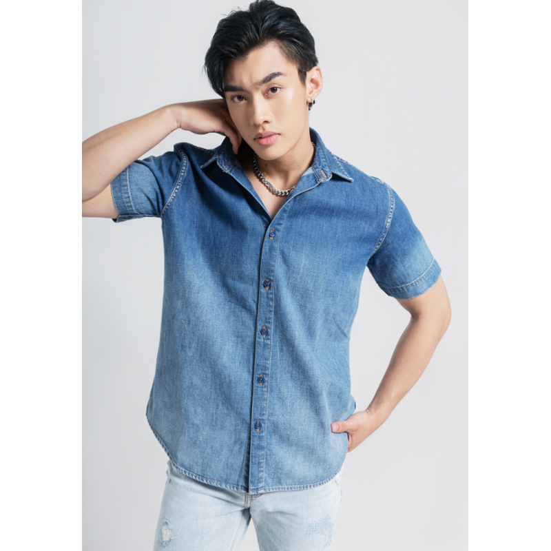 Áo Sơmi Denim Ombre