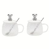 Combo 2 Ly Nước Thủy Tinh Hình Gấu Mẫu NNG009