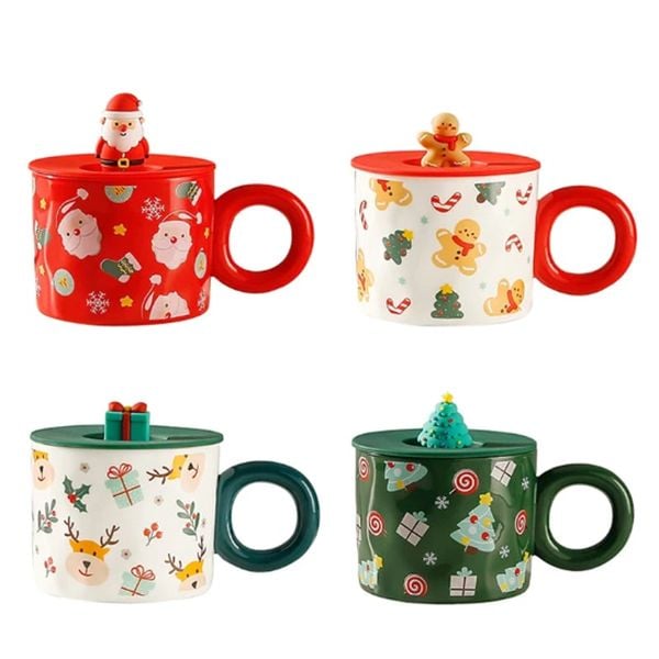 Ly Sứ Giáng Sinh Màu Xanh Mẫu NNG004