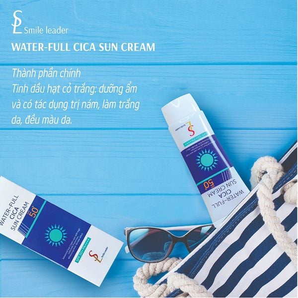 Kem Chống Nắng Ngăn Ngừa Lão Hoá Smile Leader Premium Anti UV Sun Cream SPF 50+ PA++++ 60ml Dành cho da dầu (Xanh)