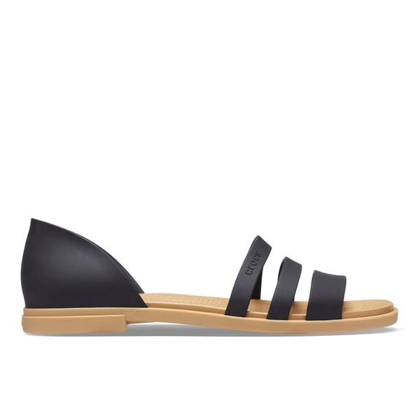 Sandal Thời Trang Nữ Crocs FW Crocs Tulum Open Flat W Black/Tan 206109-00W