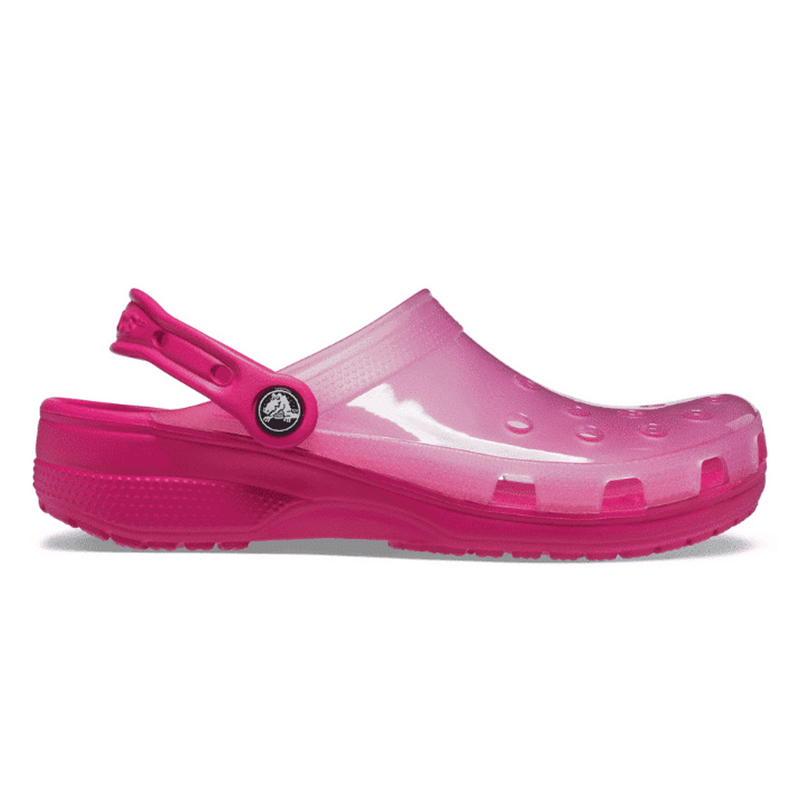 Dép Sục Thời Trang Unisex Crocs FW Classic Clog U Translucent Candy Pink 206908-6X0