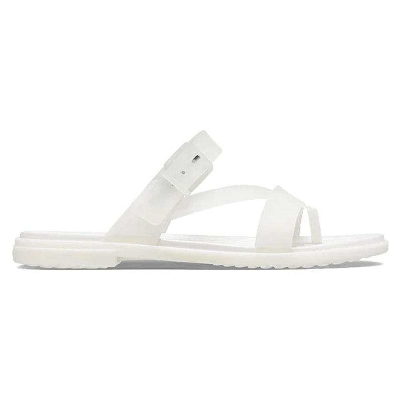 Dép Thời Trang Nữ Crocs FW Tulum Toe Post Flip W Translucent Oyster 207173-159