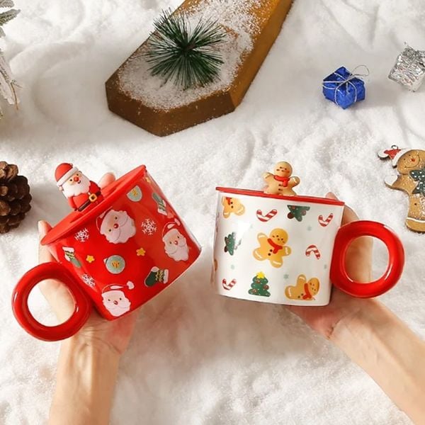 Ly Sứ Giáng Sinh Màu Xanh Mẫu NNG004