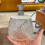 Combo 2 Ly Nước Thủy Tinh Hình Gấu Mẫu NNG009
