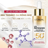 (HSD: 9/2026) Tinh Chất Chống Nắng L'Oréal Paris UV Defender Sun-Repair Invisible Serum SPF50+ 30ml