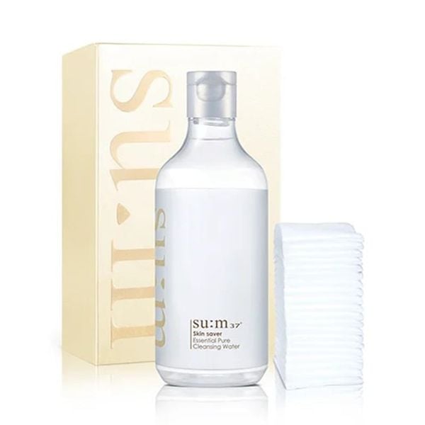Full Size Nước Tẩy Trang 3 trong 1 Su:m37 Skin Saver Essential Cleansing Water 400ml (DEAL BOM TẤN 999K)