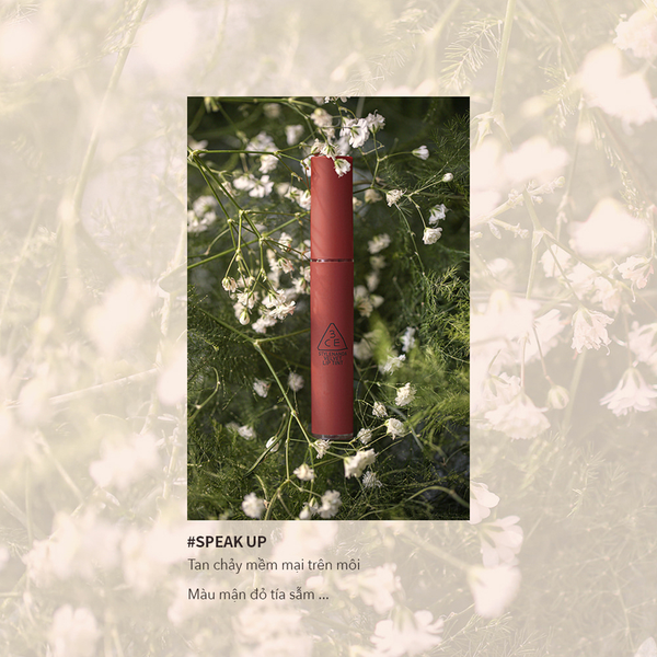 Son Kem Mịn Lì 3CE Velvet Lip Tint Speak Up 4g