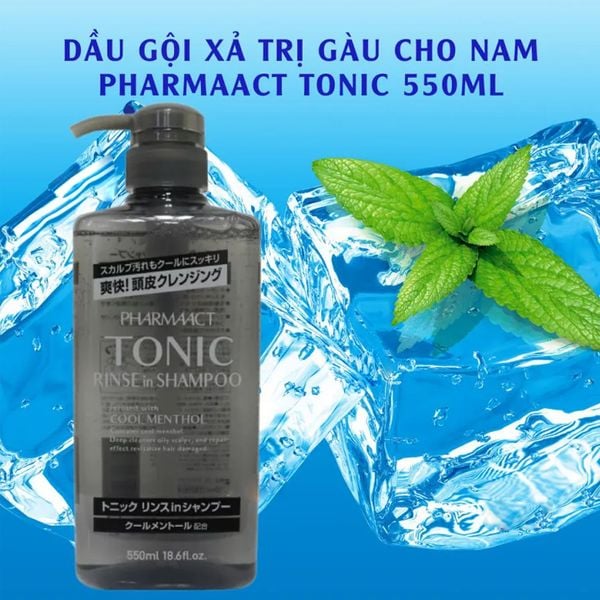 Dầu Gội, Xả Bạc Hà Mát Lạnh Pharmaact 550ml
