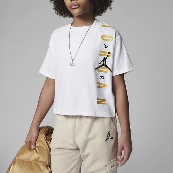 Áo Thun Thời Trang Bé Gái Rookie Jordan JDK TIME TO SHINE TEE 45C037-001