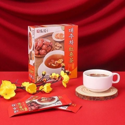 (HSD: 7/2025) Combo 2 Hộp Trà Táo Đỏ Hàn Quốc Dạng Gói Hòa Tan Thanh Mát An Thần Bổ Huyết, Giảm Căng Thẳng, Làm Đẹp Da 15 Gói/Hộp