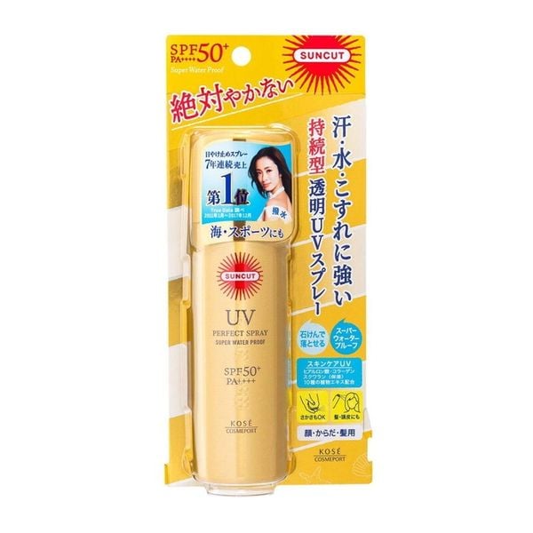 Xịt Chống Nắng Kose Suncut Siêu Chống Thấm Nước Chai 60G