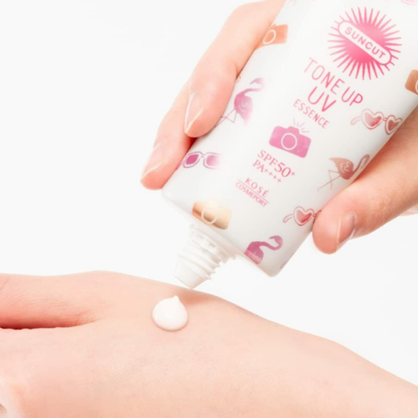 Tinh Chất Chống Nắng Nâng Tone Trắng Hồng Tự Nhiên Kose Suncut Tone Up UV Essence SPF50 + PA ++++ 80g