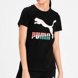 Áo Thun Thời Trang Nữ Puma Classics Logo Tee (s) Black-Multi 530077_61