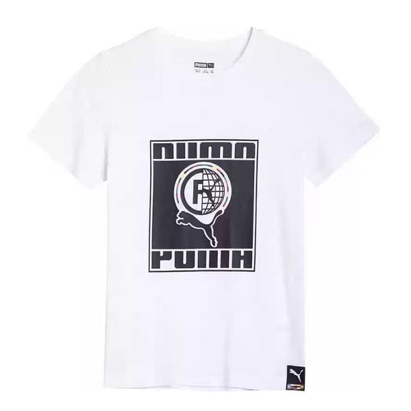 Áo Thun Thời Trang Bé Trai Puma INTL Tee B White 530892_02