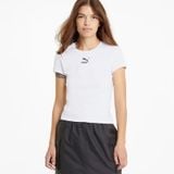Áo Thun Thời Trang Nữ Puma Classics Fitted Tee White 599577_02