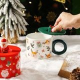 Ly Sứ Giáng Sinh Màu Xanh Mẫu NNG004