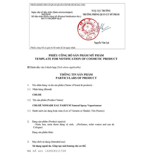 Nước Hoa Chloe Nomade EDP 75ml