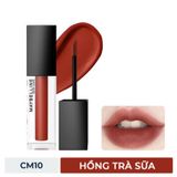 (HSD: 11/2025) Son Kem Maybelline Mịn Lì Như Nhung CM10 Hồng Trà Sữa 6.4ml
