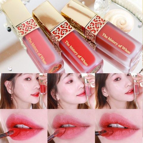 Son Kem Nhung Lì Whoo GJH Mi Velvet Liquid Lip Rouge Màu 18 Rose Pink 2.3g