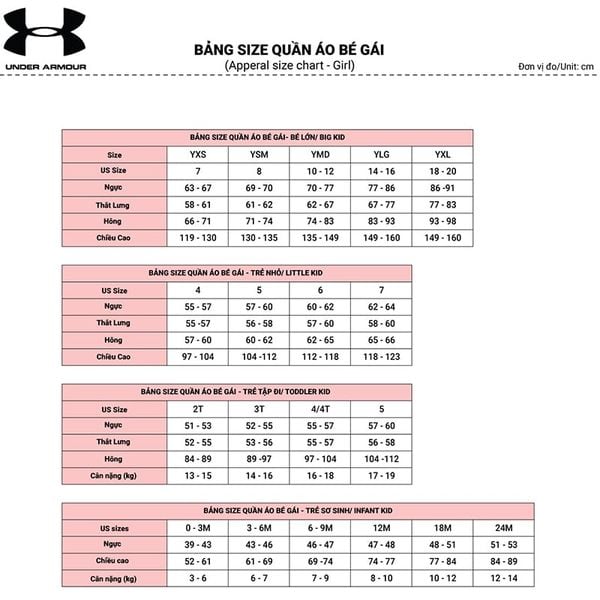 Quần Bó Thể Thao Bé Gái Under Armour 1361242-001