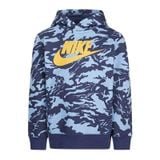 Áo Hoodies Thời Trang Bé Trai Rookie Nike Nya B Nsw Club Camo Flc Po, Dark Blue 86J809-U3E