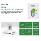 Hộp 10 Miếng Mặt Nạ Rau Má Hỗ Trợ Phục Hồi, Dịu Da Lebelage Dr.Capsule Cica Mask Pack 25mlx10