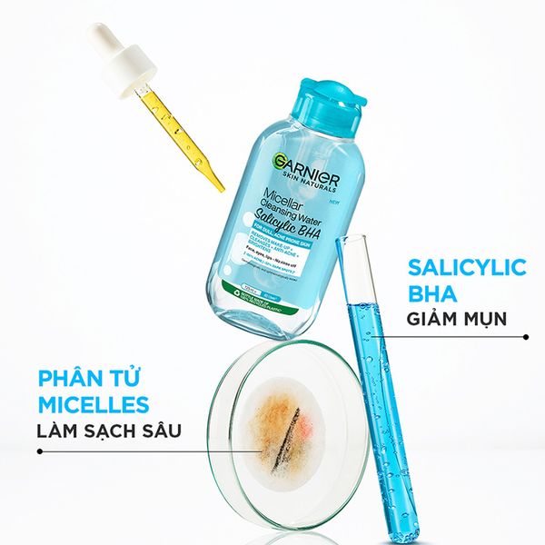 Nước Tẩy Trang Dành Cho Da Dầu Mụn Garnier Micellar Cleansing Water For Oily & Acne-Prone Skin 400ml